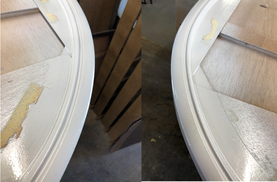 ドレッサー鏡入れ替え